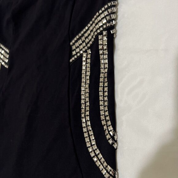 Vgt Guess Y2K Studded Strapless BodyCon Dress 10 Punk Sexy Vamp Mini - Picture 10 of 14